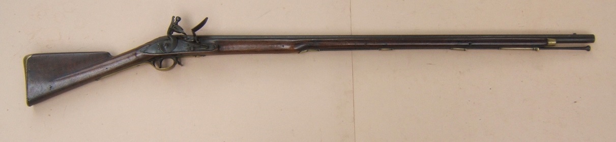 A FINE & VERY RARE FLORIDA & GEORGIA USED REVOLUTIONARY WAR REGIMENTALLY MARKED 16th REGIMENT OF FOOT SECOND MODEL/SHORTLAND PATTERN 1777 BROWN BESS MUSKET, ca. 1778/9 view 1