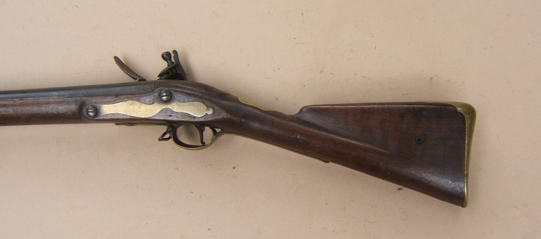 A FINE & VERY RARE FLORIDA & GEORGIA USED REVOLUTIONARY WAR REGIMENTALLY MARKED 16th REGIMENT OF FOOT SECOND MODEL/SHORTLAND PATTERN 1777 BROWN BESS MUSKET, ca. 1778/9 view 3