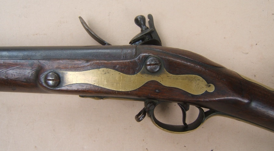 A FINE & VERY RARE FLORIDA & GEORGIA USED REVOLUTIONARY WAR REGIMENTALLY MARKED 16th REGIMENT OF FOOT SECOND MODEL/SHORTLAND PATTERN 1777 BROWN BESS MUSKET, ca. 1778/9 view 5