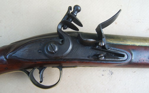 A VERY GOOD REVOLUTIONARY WAR PERIOD ENGLISH BRASS BARREL FLINTLOCK BLUNDERBUSS, by 