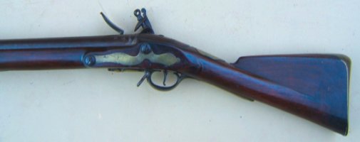 A VERY FINE+ AMERICAN REVOLUTIONARY PERIOD PATTERN 1777 SECOND MODEL/SHORTLAND BROWN BESS MUSKET, ca. 1778 view 2