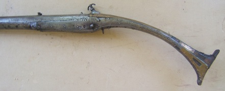 A FINE QUALITY ALBANIAN ALL-METAL MIQUELET LONG-GUN, ca. 1780-1800 view 2