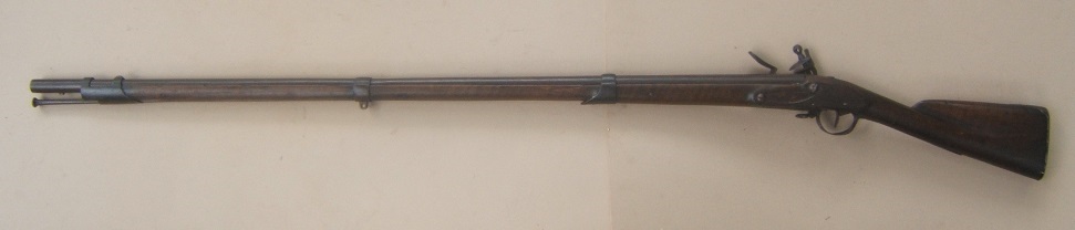 A VERY GOOD+ DOUBLE SURCHARGED REVOLUTIONARY WAR USED MODEL 1766/8 CHARLEVILLE MUSKET, ca. 1770 view 2