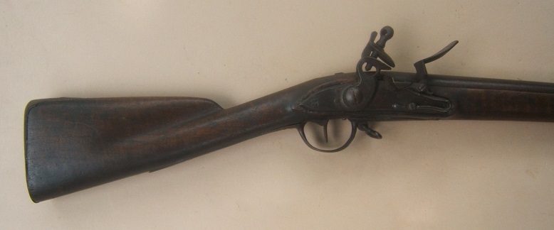 A VERY GOOD+ DOUBLE SURCHARGED REVOLUTIONARY WAR USED MODEL 1766/8 CHARLEVILLE MUSKET, ca. 1770 view 5