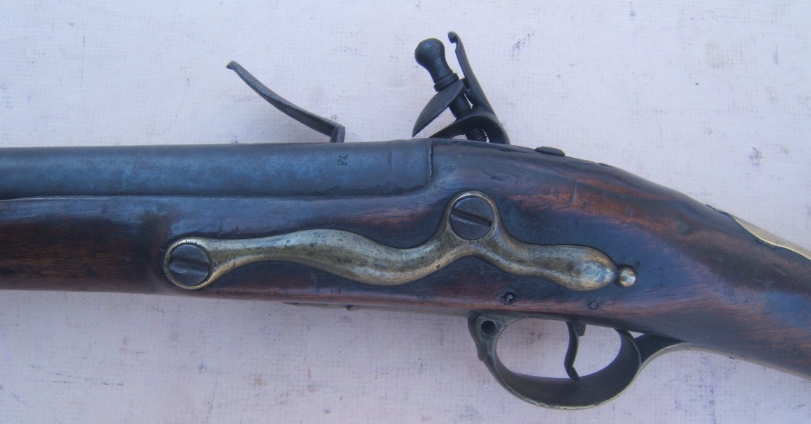 A VERY RARE REGIMENTALLY MARKED (7th. REGT. OF FOOT) FRENCH & INDIAN/AMERICAN REVOLUTIONARY WAR FIRST MODEL/LONGLAND PATTERN 1756 BROWN BESS MUSKET, by 