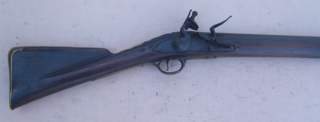 A VERY RARE REGIMENTALLY MARKED (7th. REGT. OF FOOT) FRENCH & INDIAN/AMERICAN REVOLUTIONARY WAR FIRST MODEL/LONGLAND PATTERN 1756 BROWN BESS MUSKET, by 