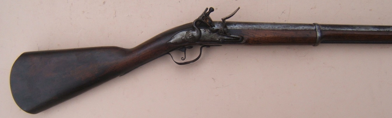 A VERY RARE 17th CENTURY/EARLY COLONIAL AMERICAN/WILLIAM III PERIOD ENGLISH FLINTLOCK SADDLE-RING CARBINE, by 