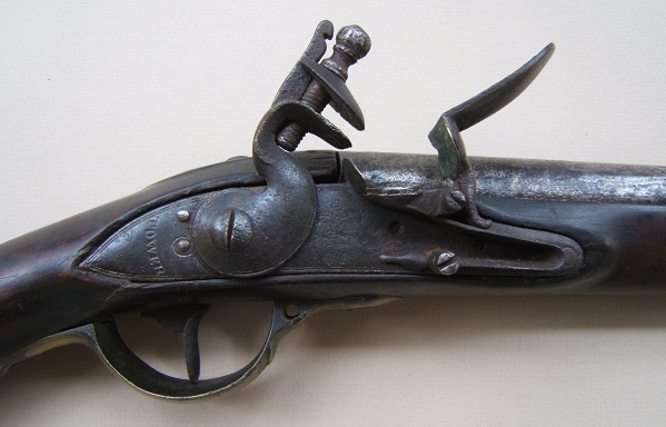 A VERY GOOD AMERICAN REVOLUTIONARY WAR PERIOD NEW ENGLAND CLUB-BUTT FOWLER-MUSKET, ca. 1777
 view 3