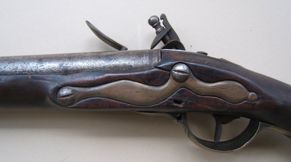 A VERY GOOD AMERICAN REVOLUTIONARY WAR PERIOD NEW ENGLAND CLUB-BUTT FOWLER-MUSKET, ca. 1777
 view 4