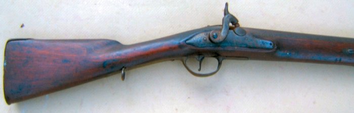 A VERY GOOD NAPOLEANIC WAR PERIOD UNIT MARKED PERCUSSION CONVERSION DUTCH? FLINTLOCK SEA-SERVICE MUSKET, ca. 1790/1840s view 1