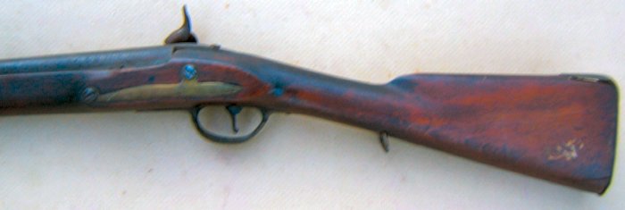 A VERY GOOD NAPOLEANIC WAR PERIOD UNIT MARKED PERCUSSION CONVERSION DUTCH? FLINTLOCK SEA-SERVICE MUSKET, ca. 1790/1840s view 2