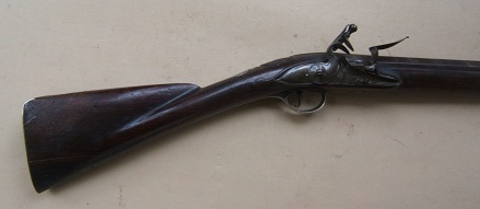  A FINE SILVER MOUNTED COLONIAL PERIOD ENGLISH FLINTLOCK FOWLER, BY JAMES FREEMAN, ca. 1740'sview 1