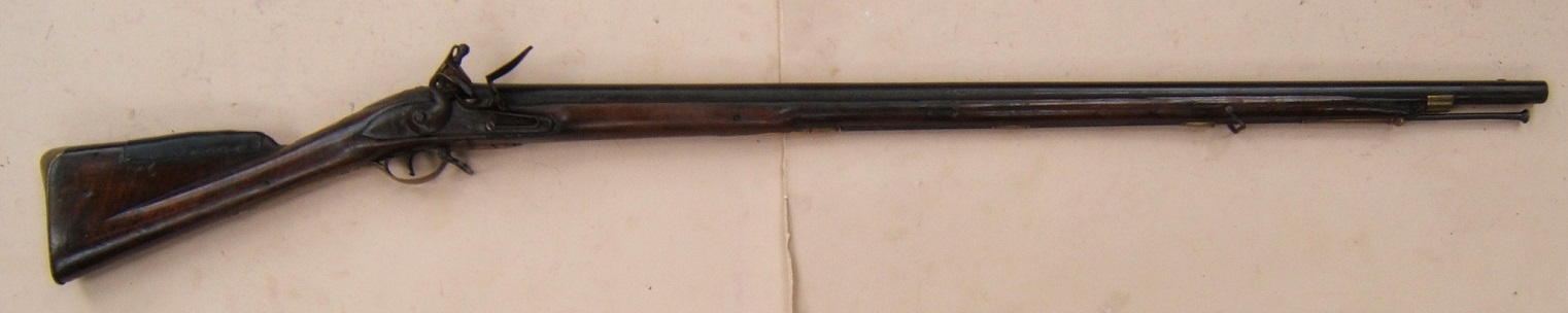  A VERY GOOD & EARLY ENGLISH TRADE-TYPE FLINTLOCK LONG-FOWLER, BY BRYNE, ca. 1770 view 1