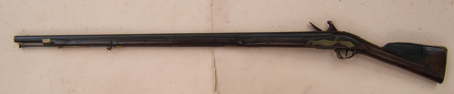 A VERY GOOD & EARLY ENGLISH TRADE-TYPE FLINTLOCK LONG-FOWLER, BY BRYNE, ca. 1770 view 2