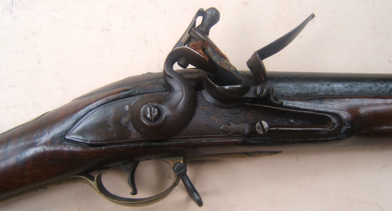 A VERY GOOD & EARLY ENGLISH TRADE-TYPE FLINTLOCK LONG-FOWLER, BY BRYNE, ca. 1770 view 3