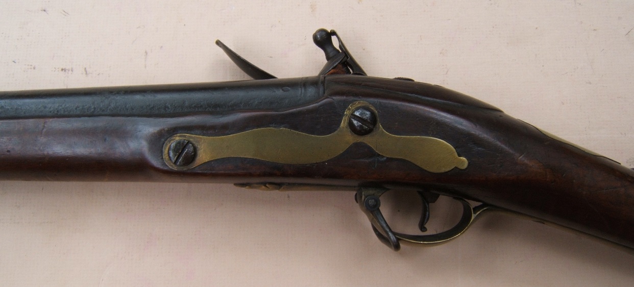 A VERY GOOD & EARLY ENGLISH TRADE-TYPE FLINTLOCK LONG-FOWLER, BY BRYNE, ca. 1770 view 4
