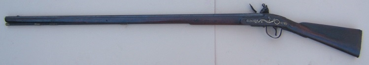 A FINE+ & RARE ORIGINAL FLINTLOCK NORTH WEST LONG TRADE GUN, BY PARKER & FIELD, dtd. 1874 view 2