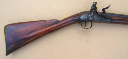 A FINE COLONIAL/FRENCH & INDIAN WAR PERIOD ENGLISH FLINTLOCK FOWLER/FUSIL, BY J. PEARMAN, ca. 1750 view 1