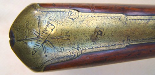 A FINE COLONIAL/FRENCH & INDIAN WAR PERIOD ENGLISH FLINTLOCK FOWLER/FUSIL, BY J. PEARMAN, ca. 1750 view 5