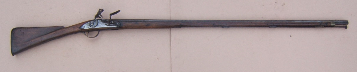 A FINE & RARE US SURCHARGED COLONIAL/FRENCH & INDIAN/AMERICAN REVOLUTIONARY WAR PERIOD AMERICAN-MADE MUSKET, ca. 1750 view 1