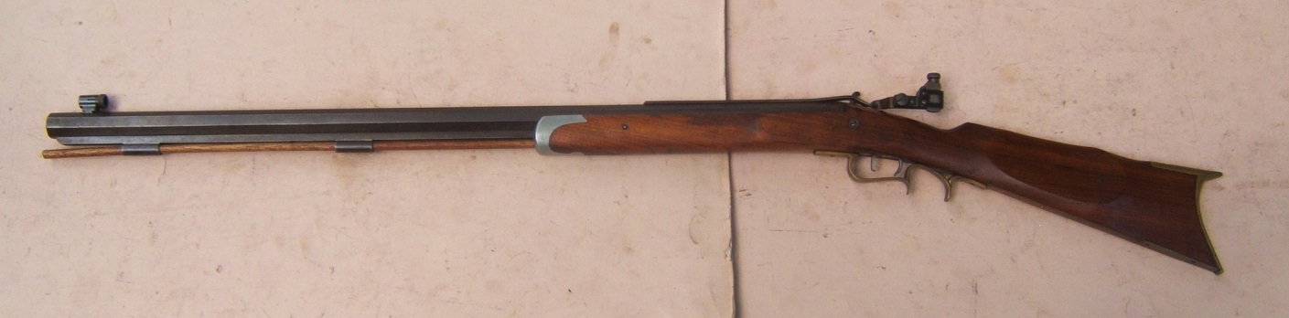 A FINE QUALITY 20TH CENTURY HALFSTOCK PERCUSSION �PLAINS TYPE� TARGET-RIFLE, w/ REDFIELD 