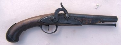 A CONFEDERATE CONVERTED FRENCH MODEL 1793 LIBREVILLE PISTOL, ca. 1790s/1860s view 1