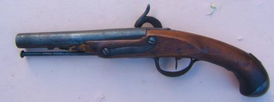 A CONFEDERATE CONVERTED FRENCH MODEL 1793 LIBREVILLE PISTOL, ca. 1790s/1860s view 2