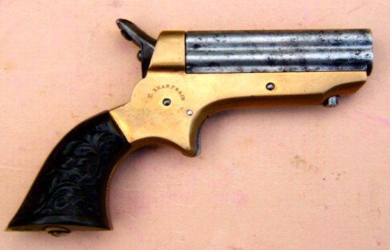 A FINE CIVIL WAR ERA PRODUCTION SHARPS MODEL 1A 1859 FOUR BARREL PEPPERBOX PISTOL, ca. 1860s view 2