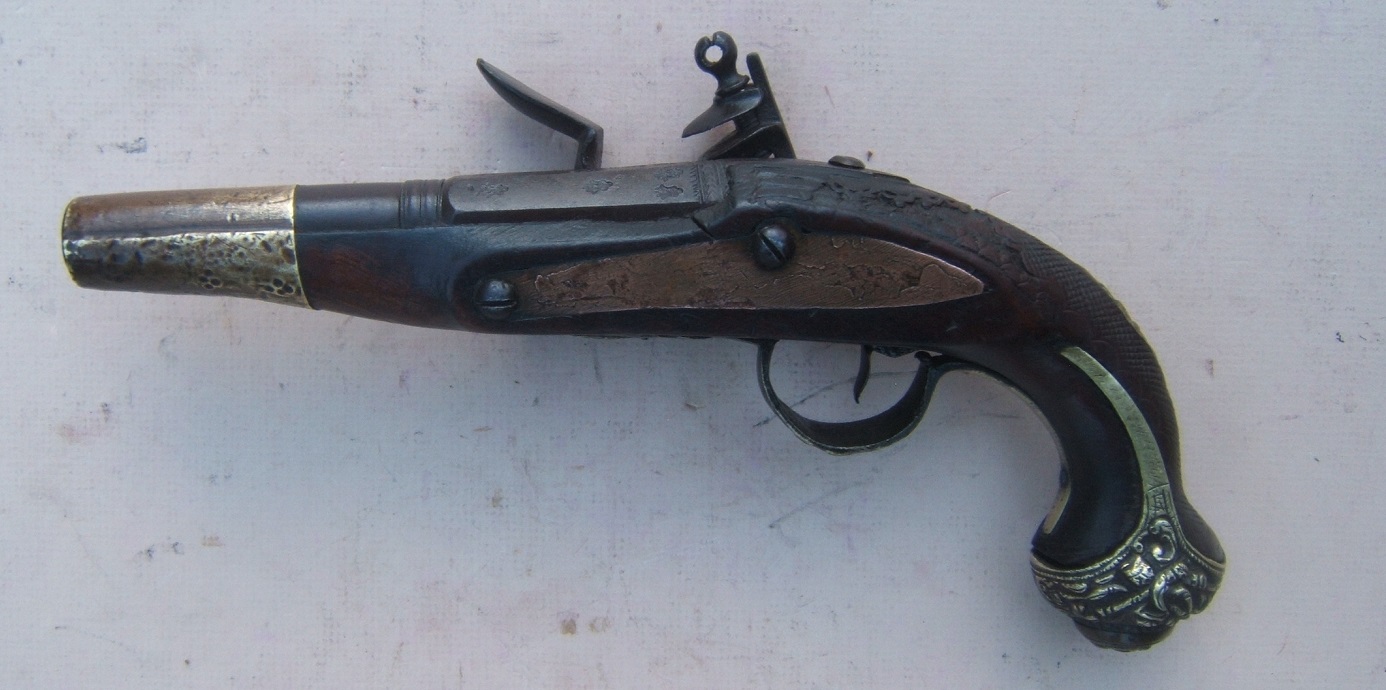 A VERYFINE QUALITY NEAR EASTERN (EGYPTIAN?) FLINTLOCK OFFICER'S/BELT PISTOL, ca. 1810 view2