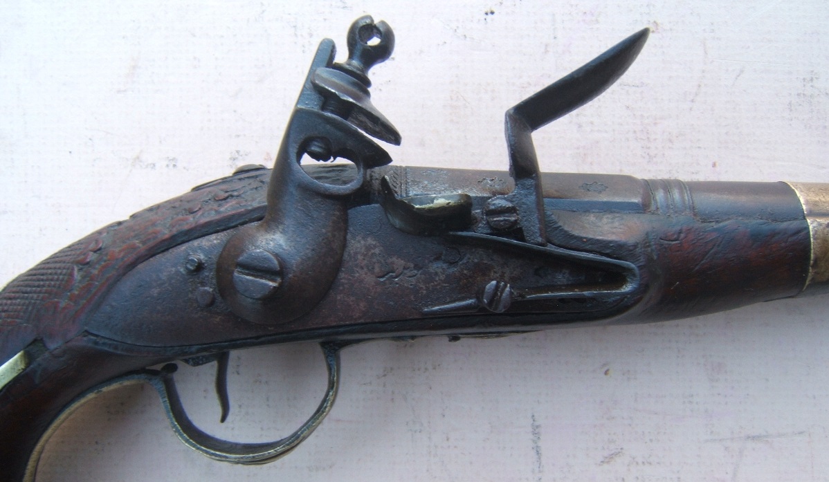 A VERYFINE QUALITY NEAR EASTERN (EGYPTIAN?) FLINTLOCK OFFICER'S/BELT PISTOL, ca. 1810 view3