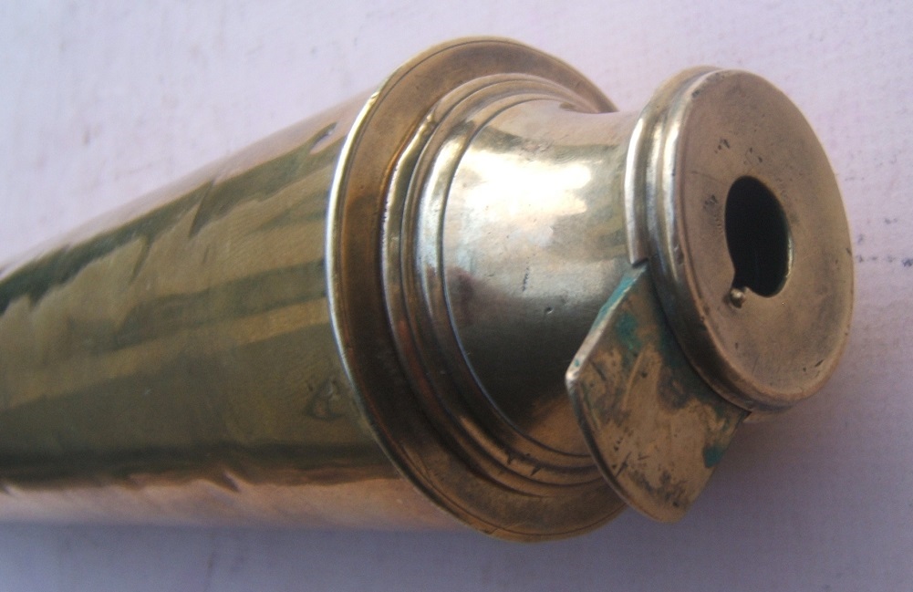 A RARE & HISTORIC AMERICAN CIVIL WAR USED BRASS TELESCOPE CARRIED BY 