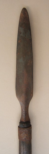 A FINE REVOLUTIONARY/WAR OF 1812 PERIOD AMERICAN TRENCH SPEAR/PIKE, ca. 1780 view 2