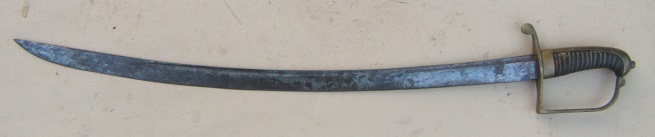 A VERY GOOD US WAR OF 1812 PERIOD HORSEMAN'S/CAVALRY SABER, ca. 1810 view 2