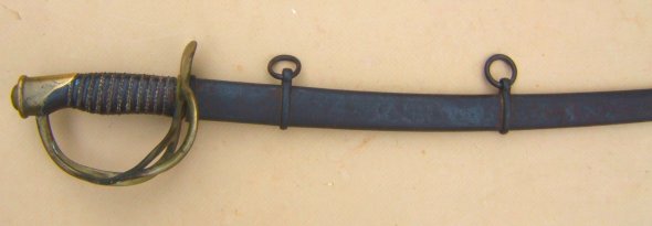 A VERY GOOD UNTOUCHED US MODEL 1860 AMES CAVALRY SWORD, dtd. 1863 view 1