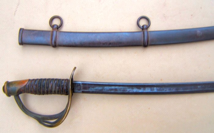 A FINE UNTOUCHED US MODEL 1860 CAVALRY SWORD, dtd. 1864 view 1