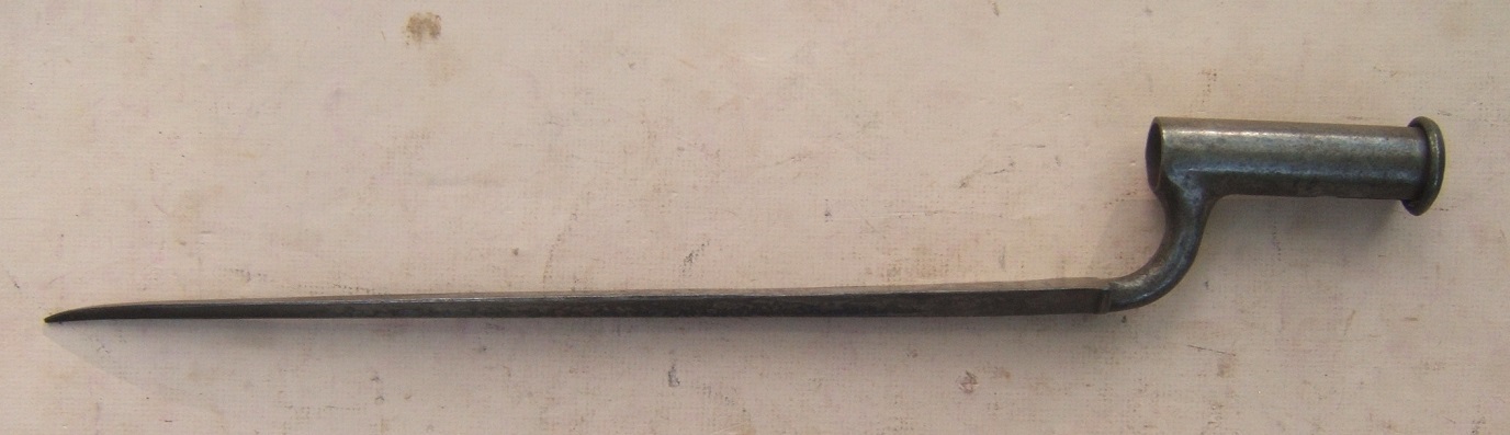 A FINE WAR of 1812/NAPOLEONIC WAR PERIOD BRITISH BROWN BESS BAYONET, ca. 1810 view 2