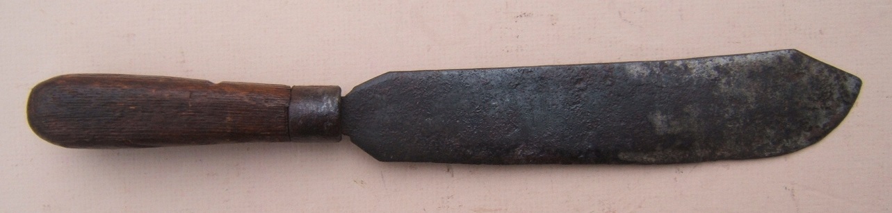 A VERY GOOD COLONIAL AMERICAN/REVOLUTIONARY WAR PERIOD AMERICAN-MADE BELT-KNIFE/DAGGER, ca. 1760 view 1