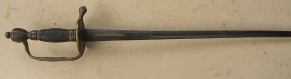 A VERY GOOD GERMAN (PRUSSIAN) HESSIAN-TYPE REVOLUTIONARY WAR PERIOD MILITARY SMALLSWORD/RAPIER, ca. 1760 view 1