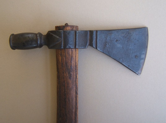 A RARE & AUTHENTIC REVOLUTIONARY WAR PERIOD PIPE TOMAHAWK w/ ORIGINAL HAFT, ca. 1770s view 3