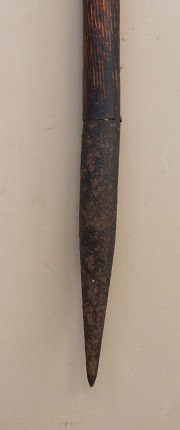 A VERY GOOD REVOLUTIONARY PERIOD AMERICAN TRENCH SPEAR/PIKE, ca. 1770 view 3