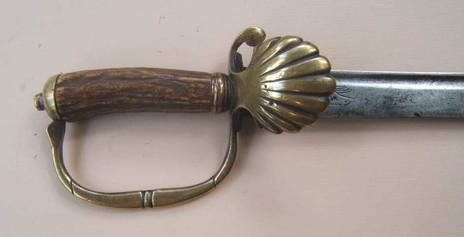 A VERY FINE FRENCH & INDIAN WAR/COLONIAL PERIOD SHELL-GUARD HANGER, ca. 1750view 3