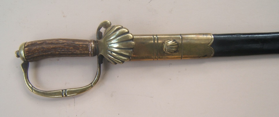 A VERY FINE FRENCH & INDIAN WAR/COLONIAL PERIOD SHELL-GUARD HANGER, ca. 1750 view 6