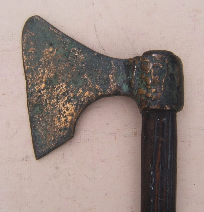 A VERY GOOD & UNUSUAL EARLY MEDIEVAL BRONZE-BLADE 