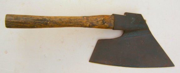 17th CENTURY GERMAN HEWING AXE, ca. 1675 front