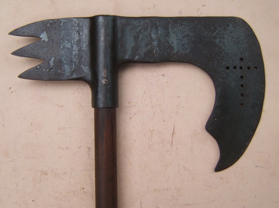 A 20TH CENTURY (INDIAN MADE?) COPY OF A CELTIC-TYPE BEARDED FIGHTING-AXE, ca. 1990 back