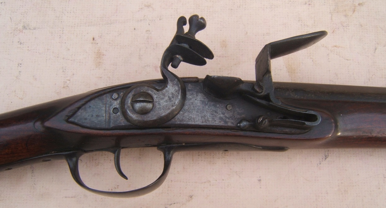  A RARE & EARLY COLONIAL/FRENCH & INDIAN/AMERICAN REVOLUTIONARY WAR AMERICAN MUSKET, ca. 1750-1760s, Ex. G. C. NEUMANN COLLECTION view 3