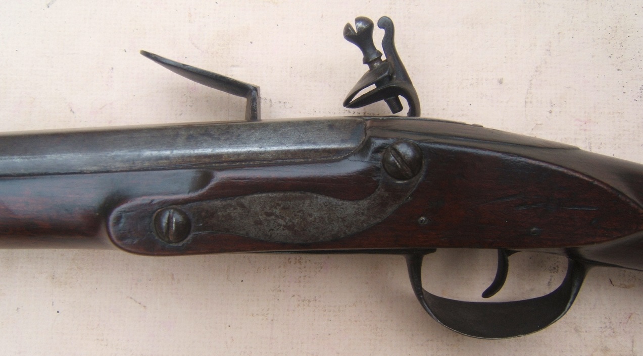 A RARE & EARLY COLONIAL/FRENCH & INDIAN/AMERICAN REVOLUTIONARY WAR AMERICAN MUSKET, ca. 1750-1760s, Ex. G. C. NEUMANN COLLECTION view 4