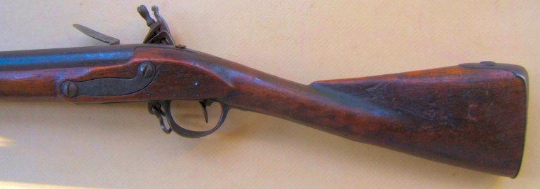 A GOOD+ REVOLUTIONARY WAR USED US SURCHARGED MODEL 1766/8 