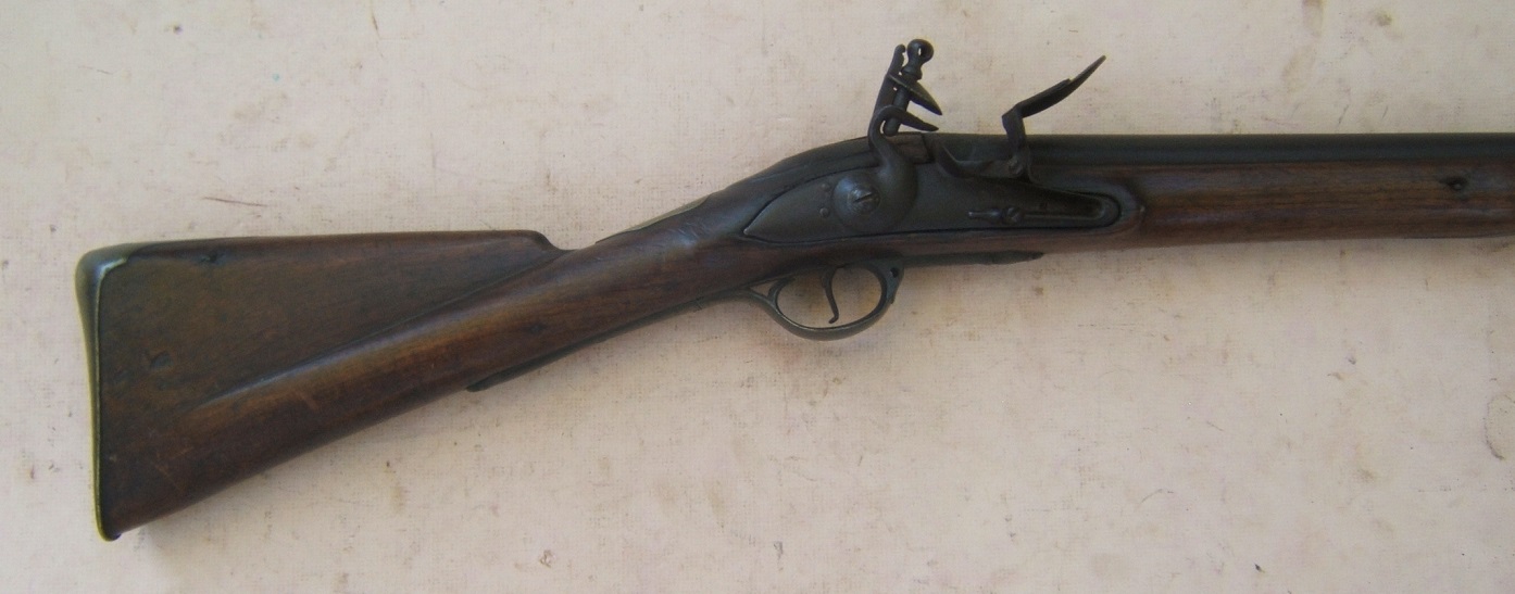 A VERY GOOD (AMERICAN CAPTURED/USED) AMERICAN REVOLUTIONARY WAR PRODUCTION (P. 1777) SECOND MODEL/SHORTLAND PATTERN BROWN BESS MUSKET, ca. 1778 view 6