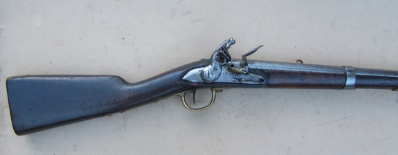 A RARE REVOLUTIONARY WAR PATTERN FRENCH MODEL 1777 SADDLE RING HUSSAR’S CAVALRY CARBINE, dtd. 1783/5 view 1